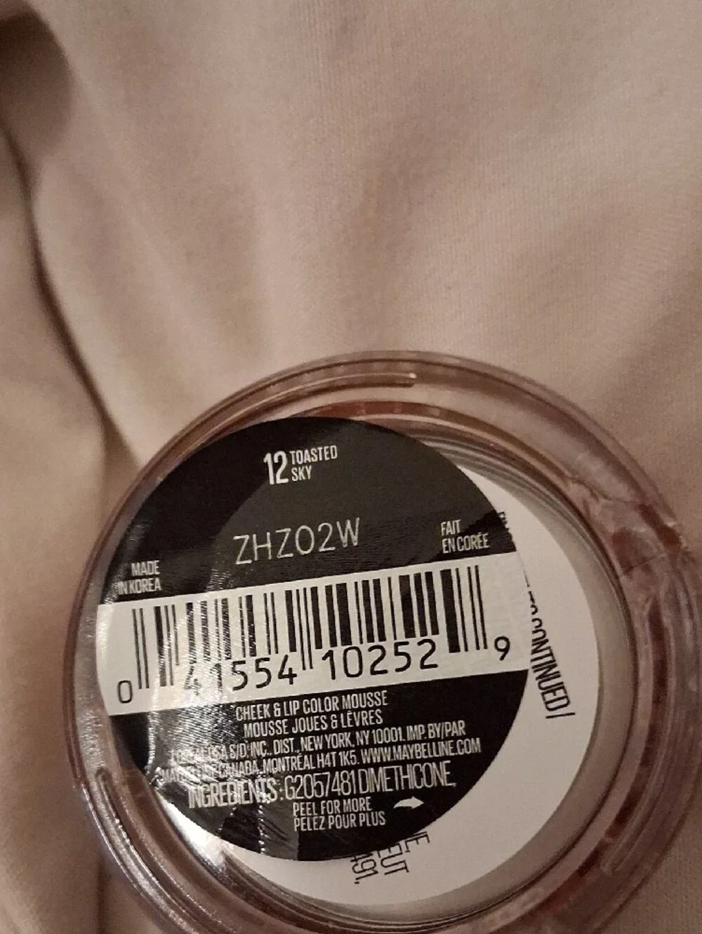 Maybelline Cheek & Lip Mousse - Toasted Sky (Warm Taupe)